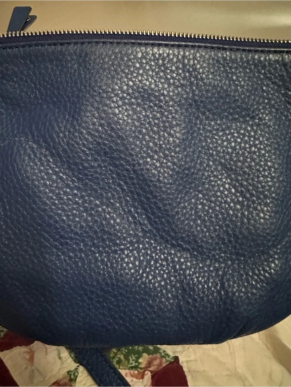 Michael Kors Electric Blue Pebbled Leather Crossbody Bag